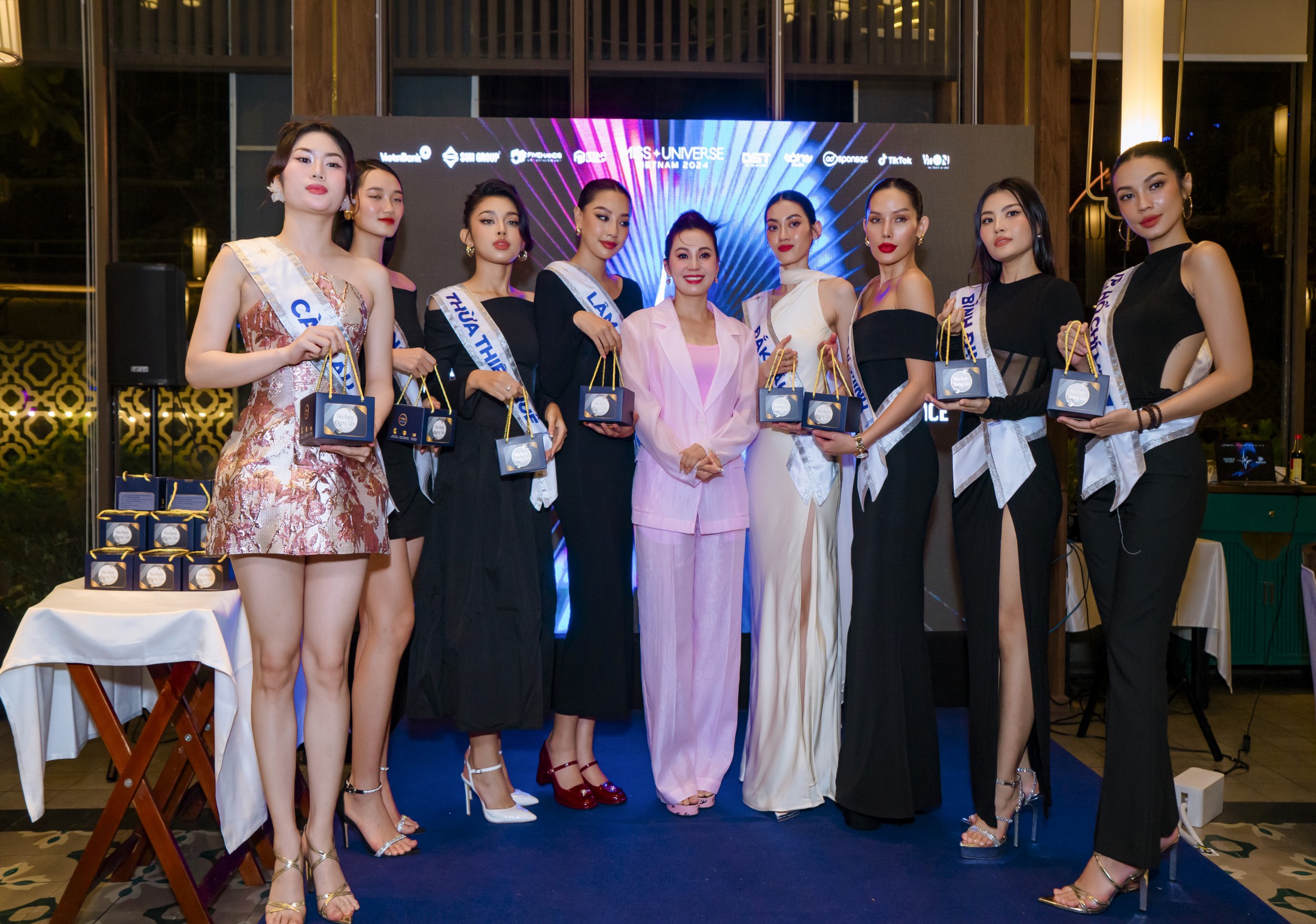 Nie Phạm dự Tiệc chào đón 29 thí sinh vào Chung kết Miss Universe Vietnam 2024